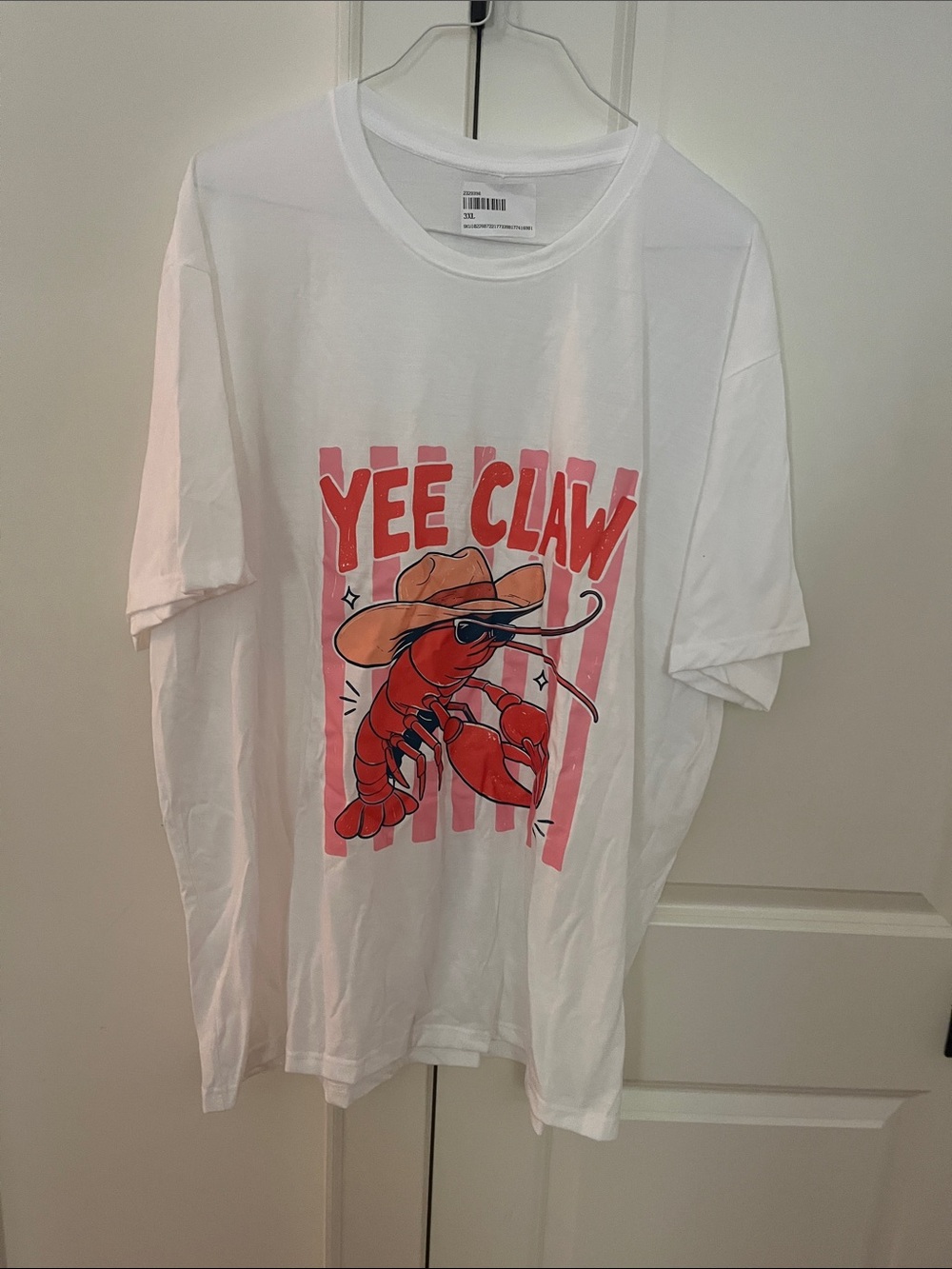 White 'Yee Claw' Graphic Tee - Casual Men's Shirt